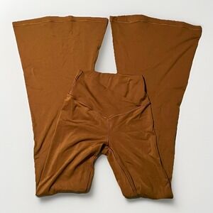 AERIE Offline Real Me High Waisted Ruched Flare Legging Size Small